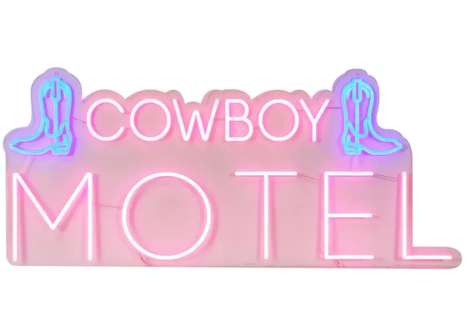 Cowboy Motel Neon Sign