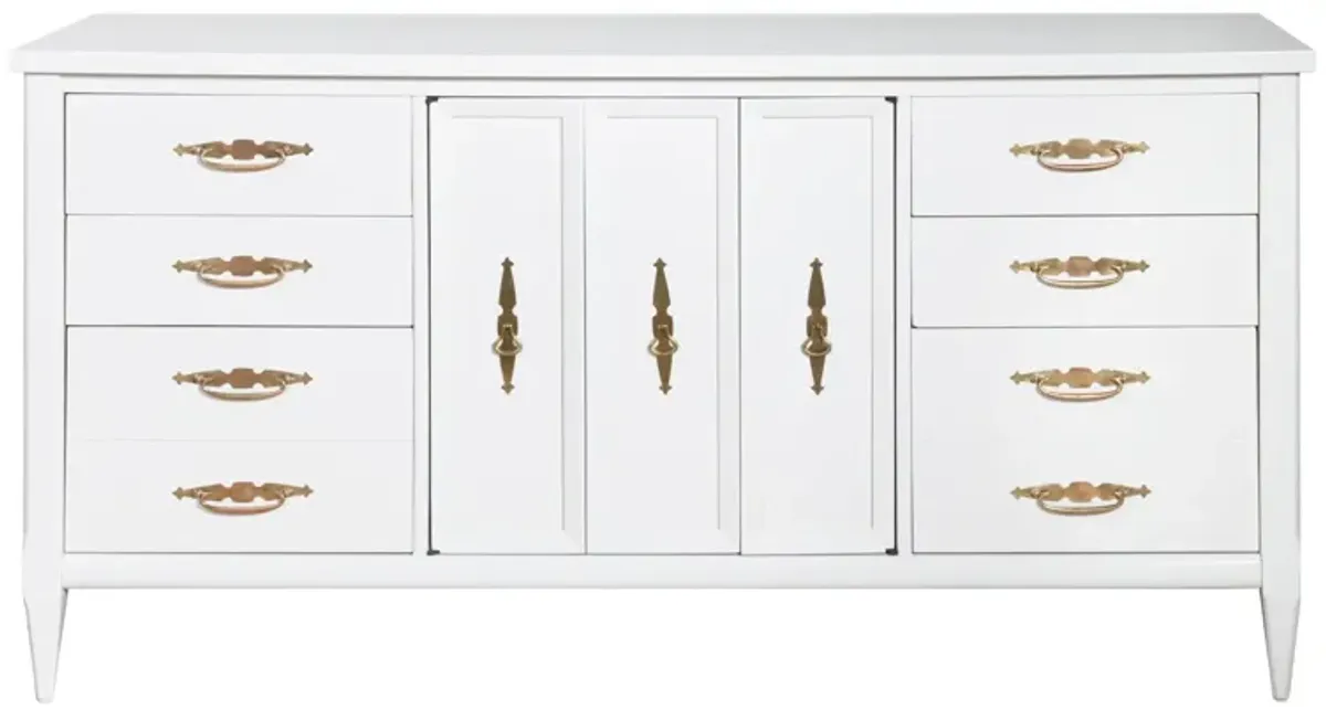 Traditional Credenza Lacquered in Cirrus White