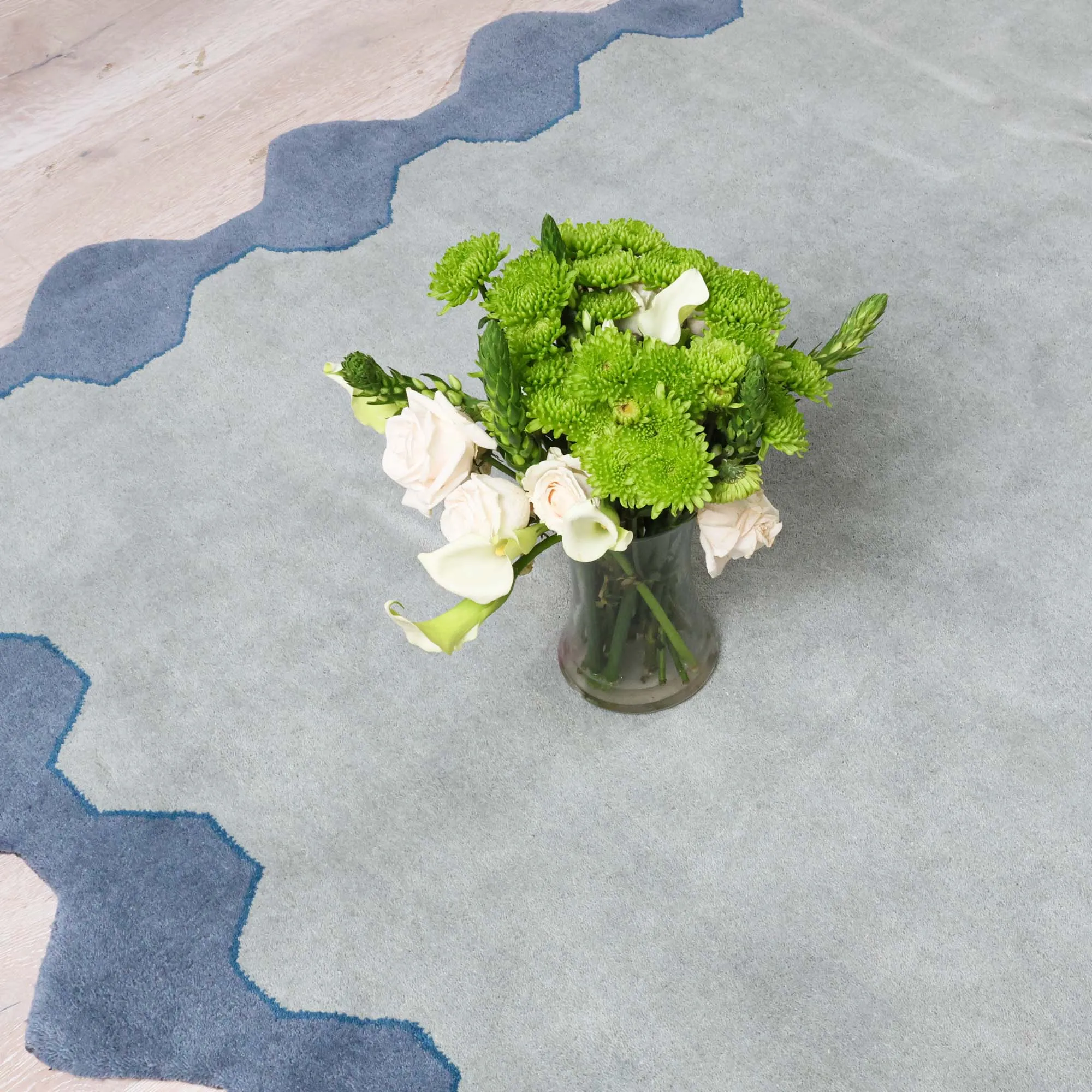 Andrews Ice Blue Tufted Rug