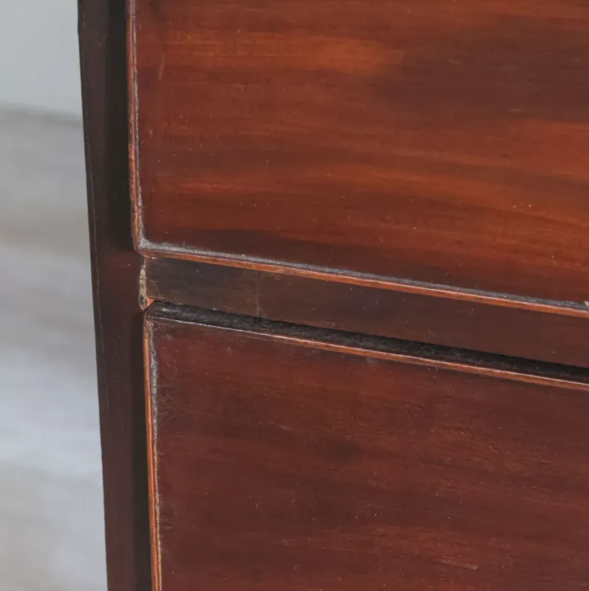 English Mahogany Five Drawer Chest c. 1920's