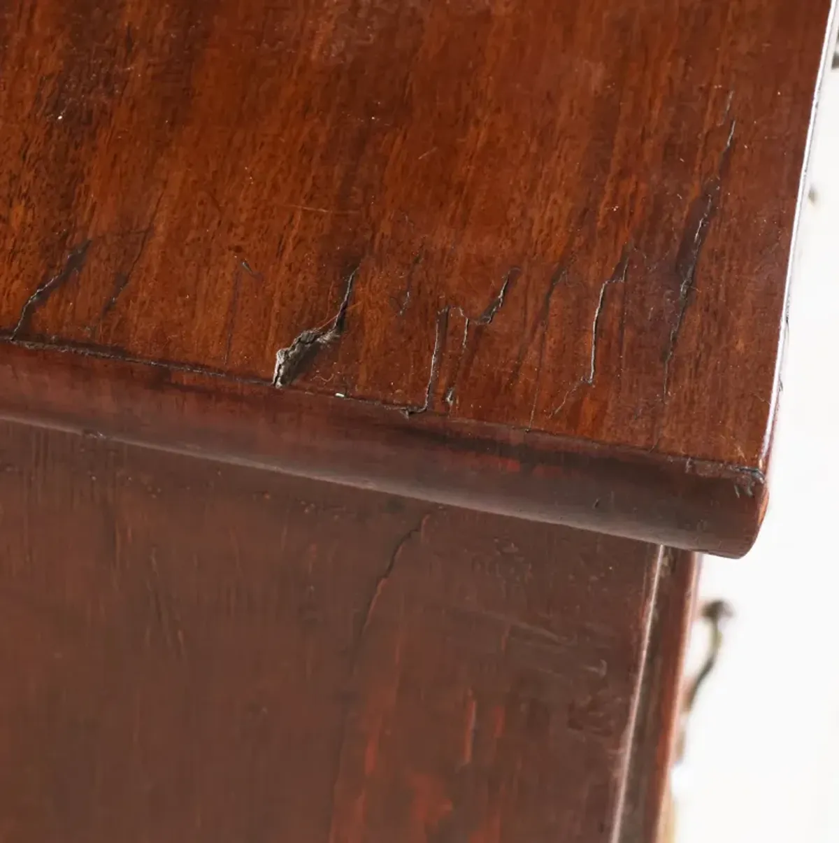 English Mahogany Five Drawer Chest c. 1920's