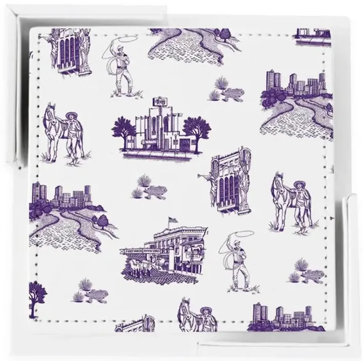 Fort Worth Coasters - Purple