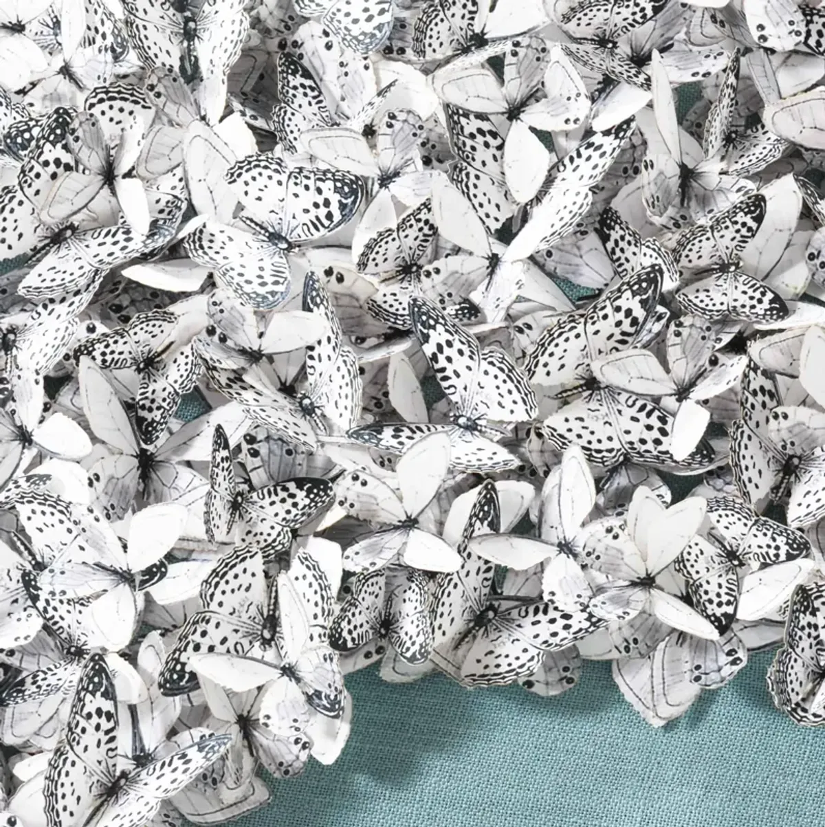 Butterfly Swarm - Blue Linen