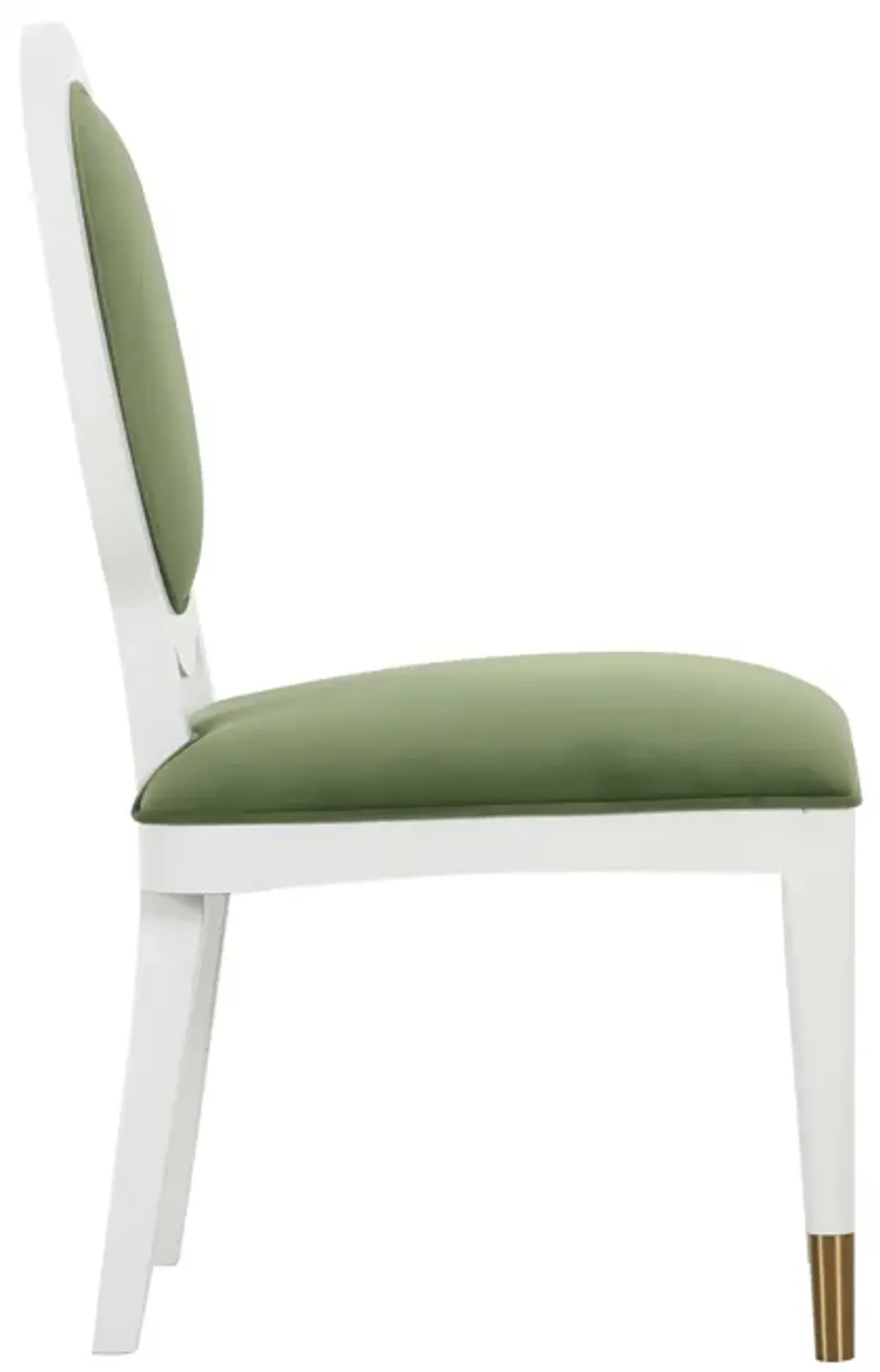 Clarette Chair in Green Velvet