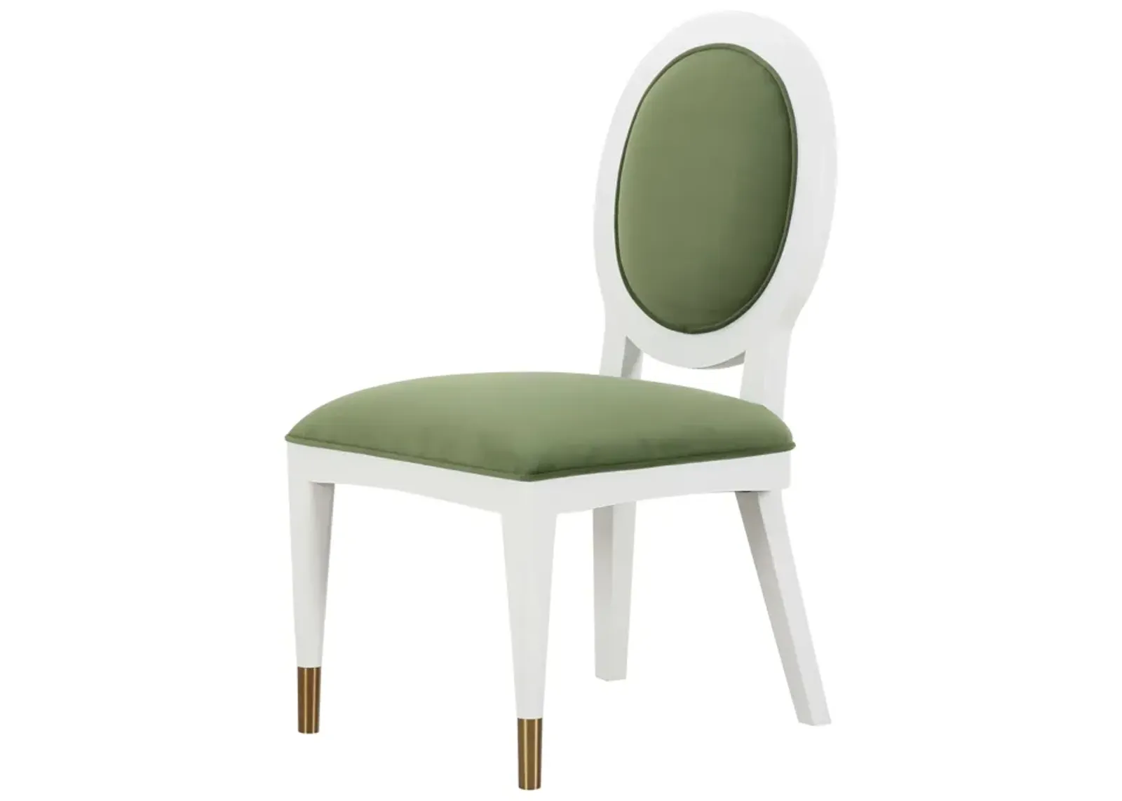 Clarette Chair in Green Velvet