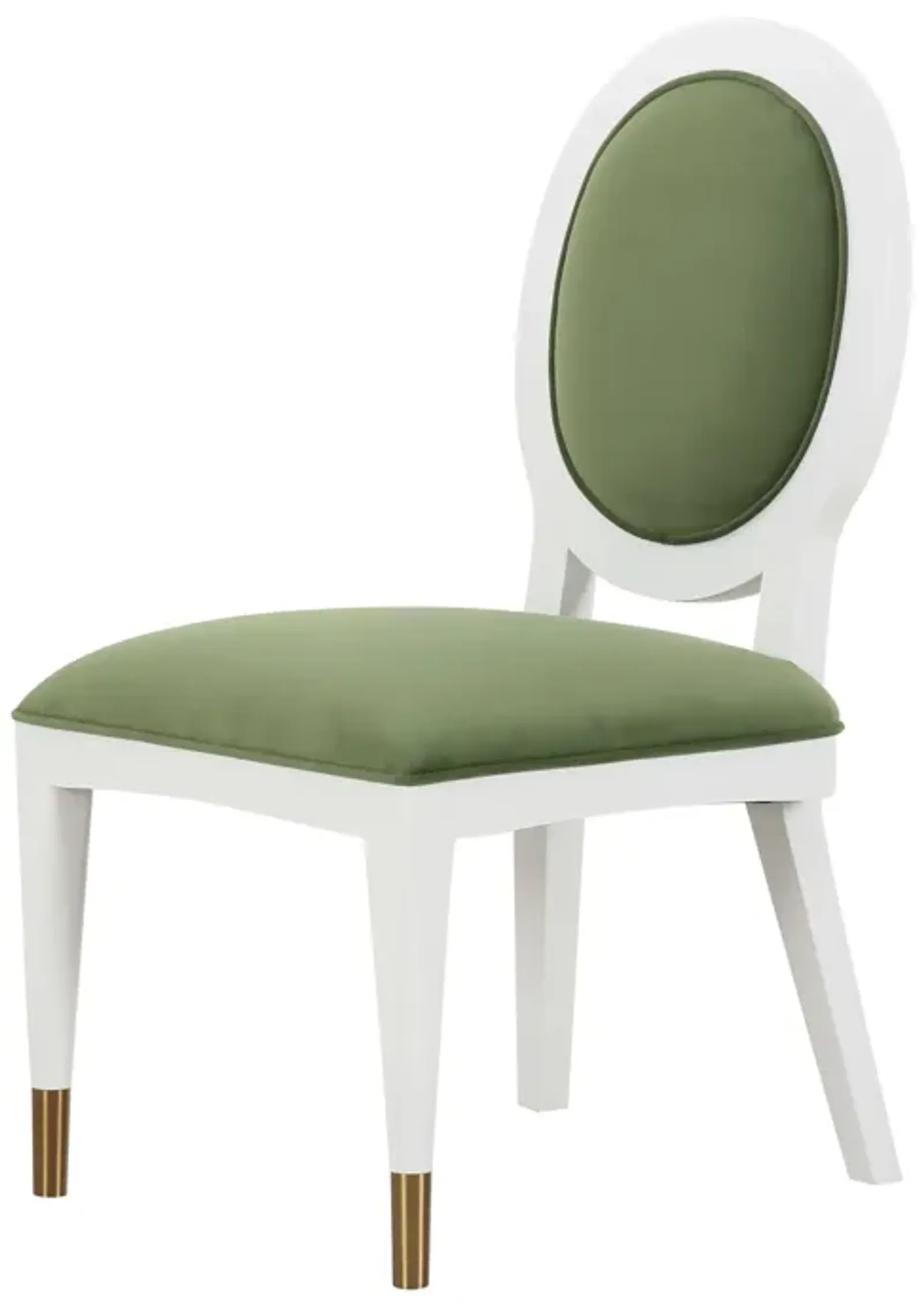 Clarette Chair in Green Velvet