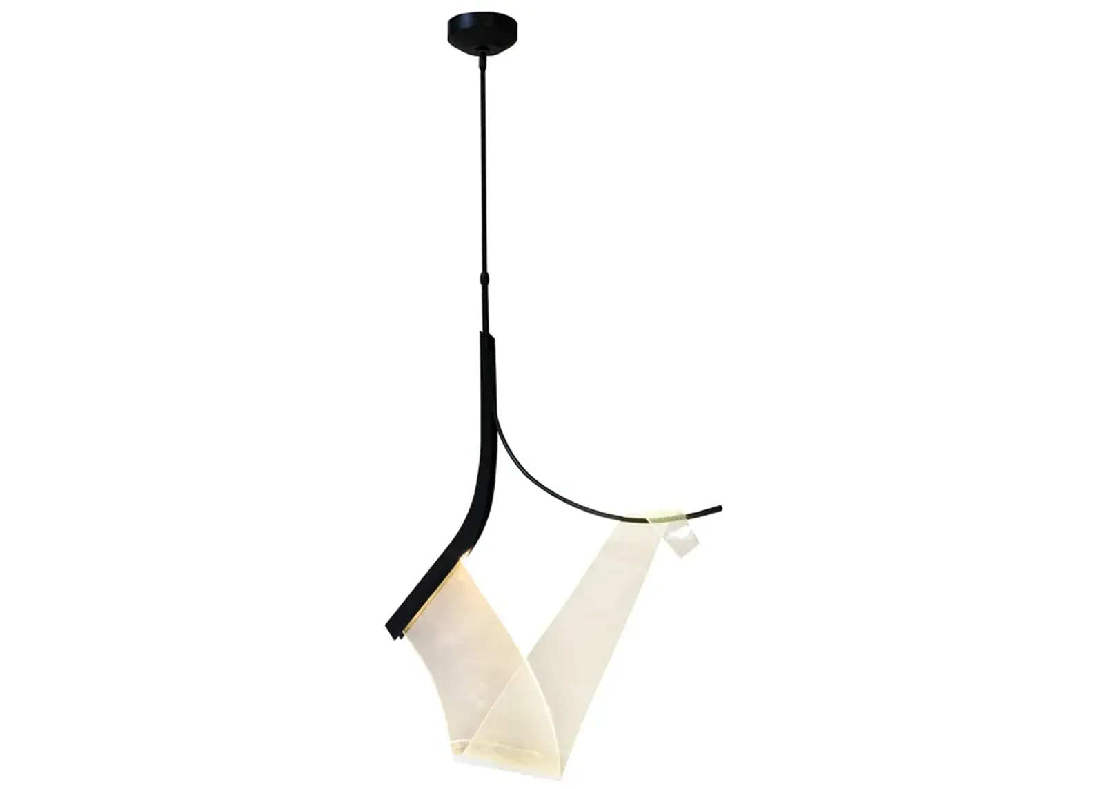 Curved Hanging Light Fixture