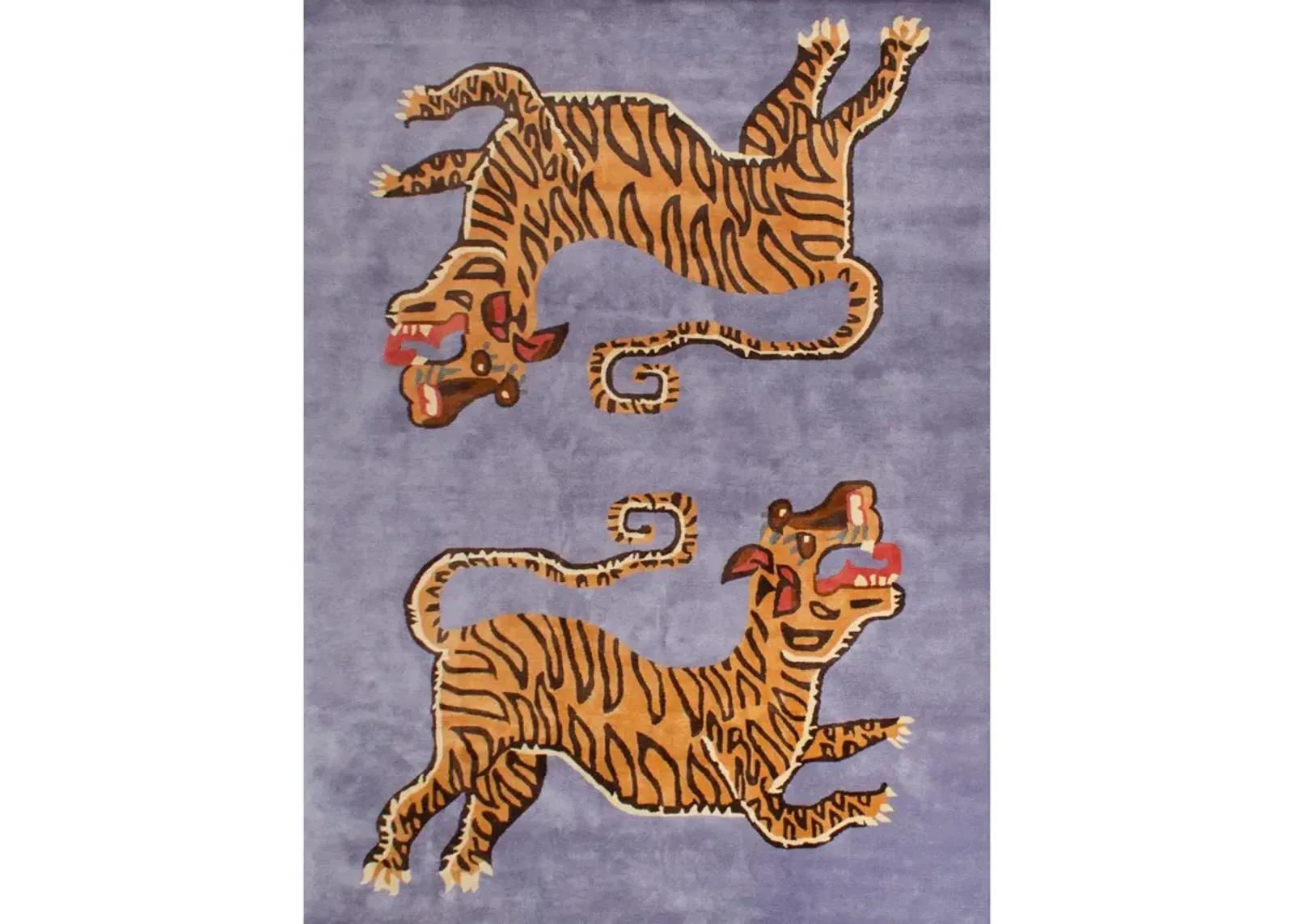 In Stock 4x6 Shere Khan Tiger Tufted Rug