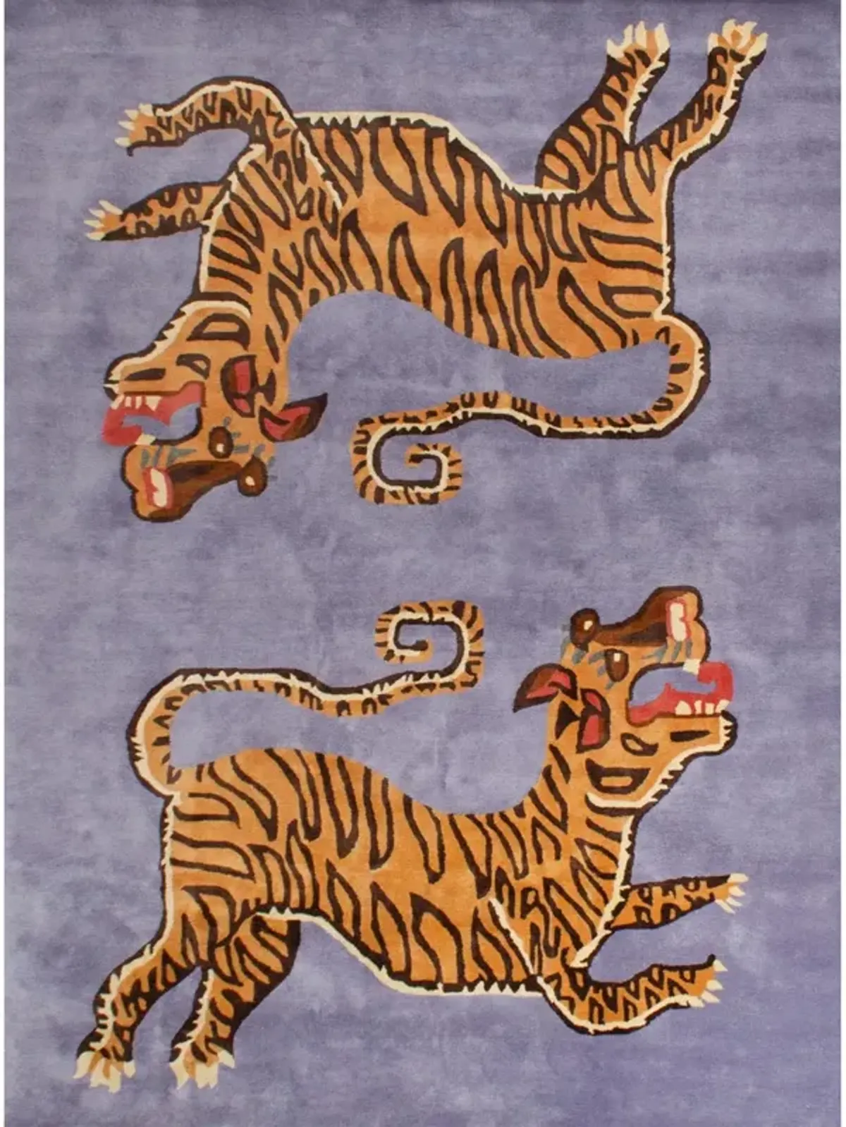 In Stock 4x6 Shere Khan Tiger Tufted Rug