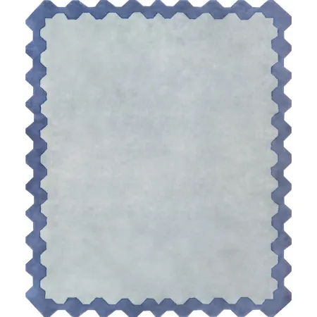 In Stock 8x10 Andrews Ice Blue Tufted Rug