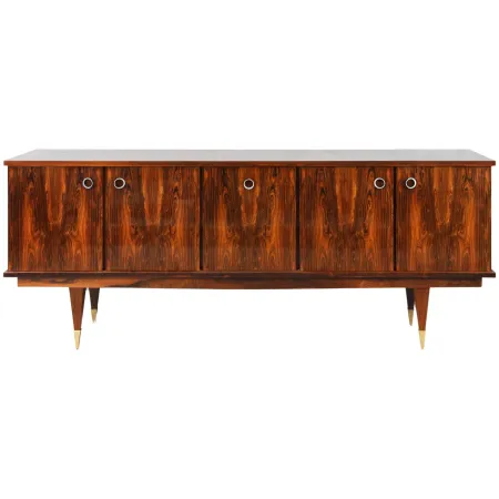 French Modern Mahogany Cocktail Sideboard
