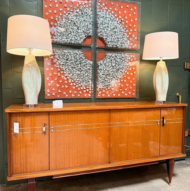 French Modern Light Mahogany Sideboard