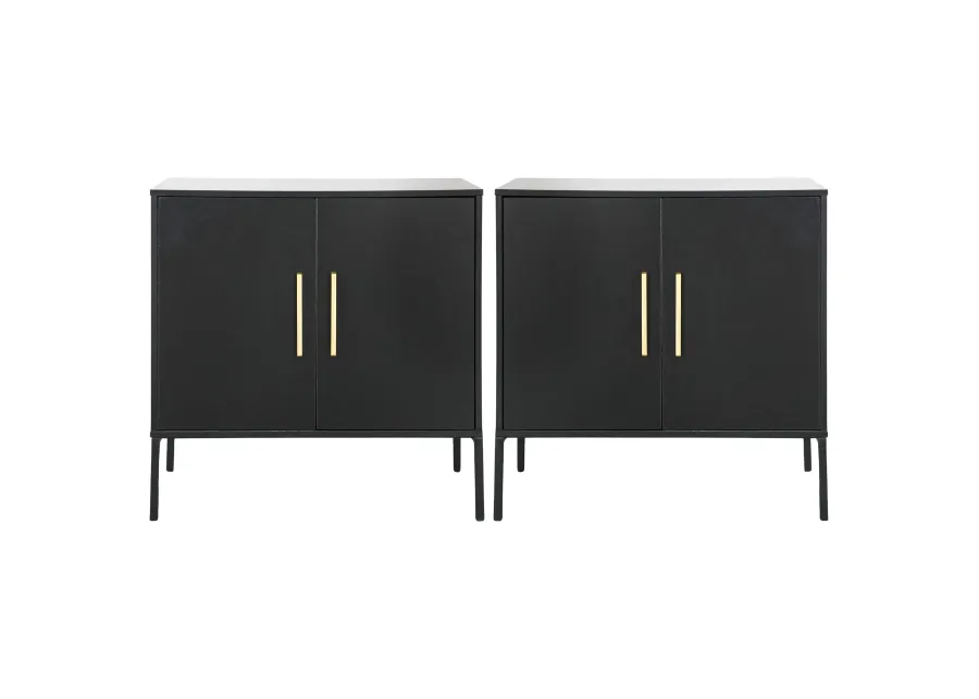 Pair of Modern Black Chests