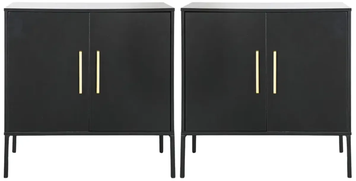 Pair of Modern Black Chests