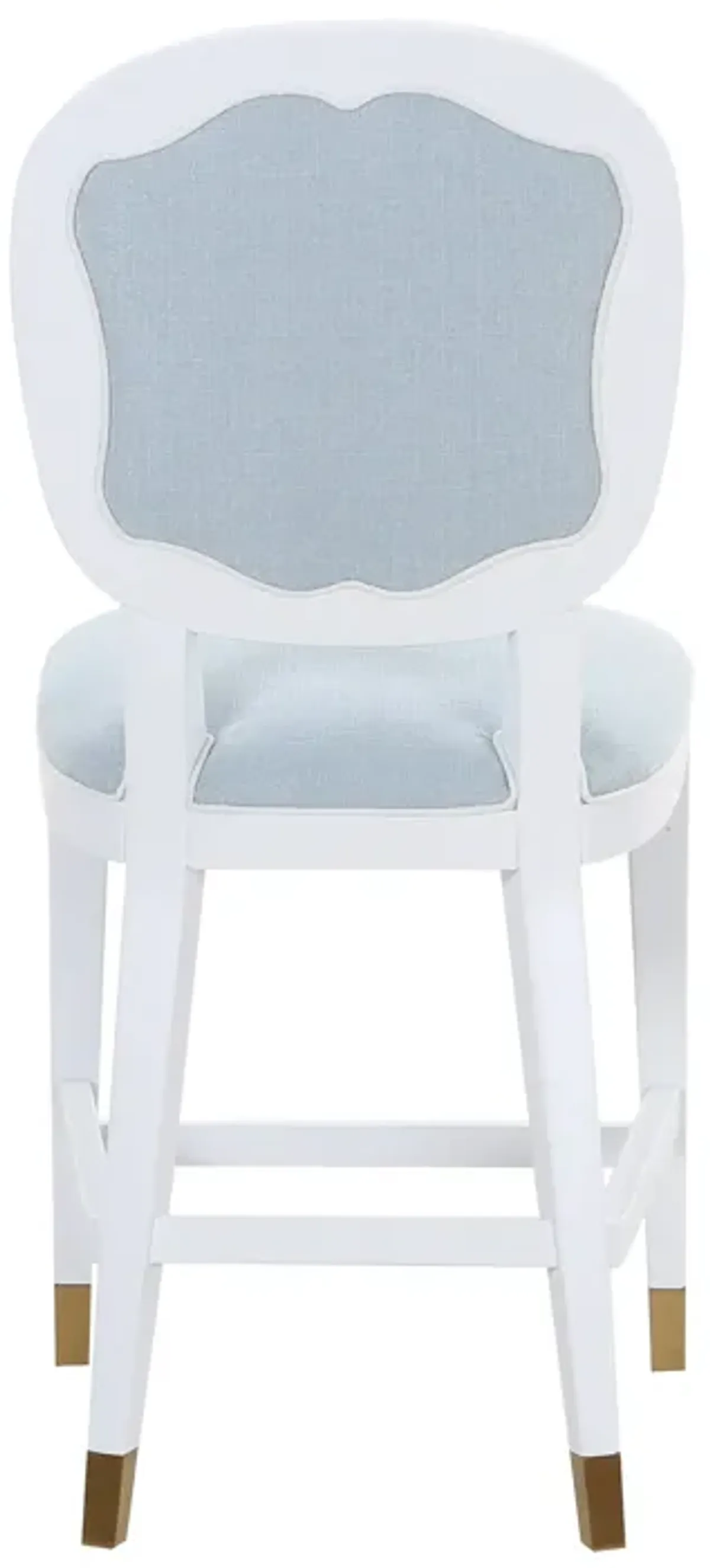 Carlyle Counter Stool in Blue Linen