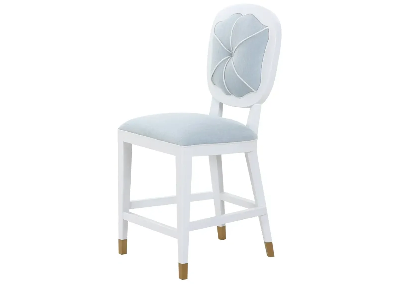 Carlyle Counter Stool in Blue Linen