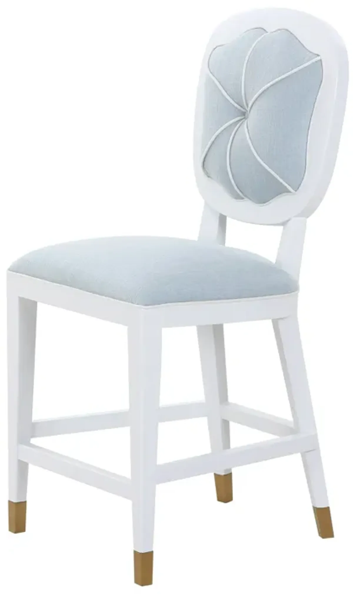 Carlyle Counter Stool in Blue Linen