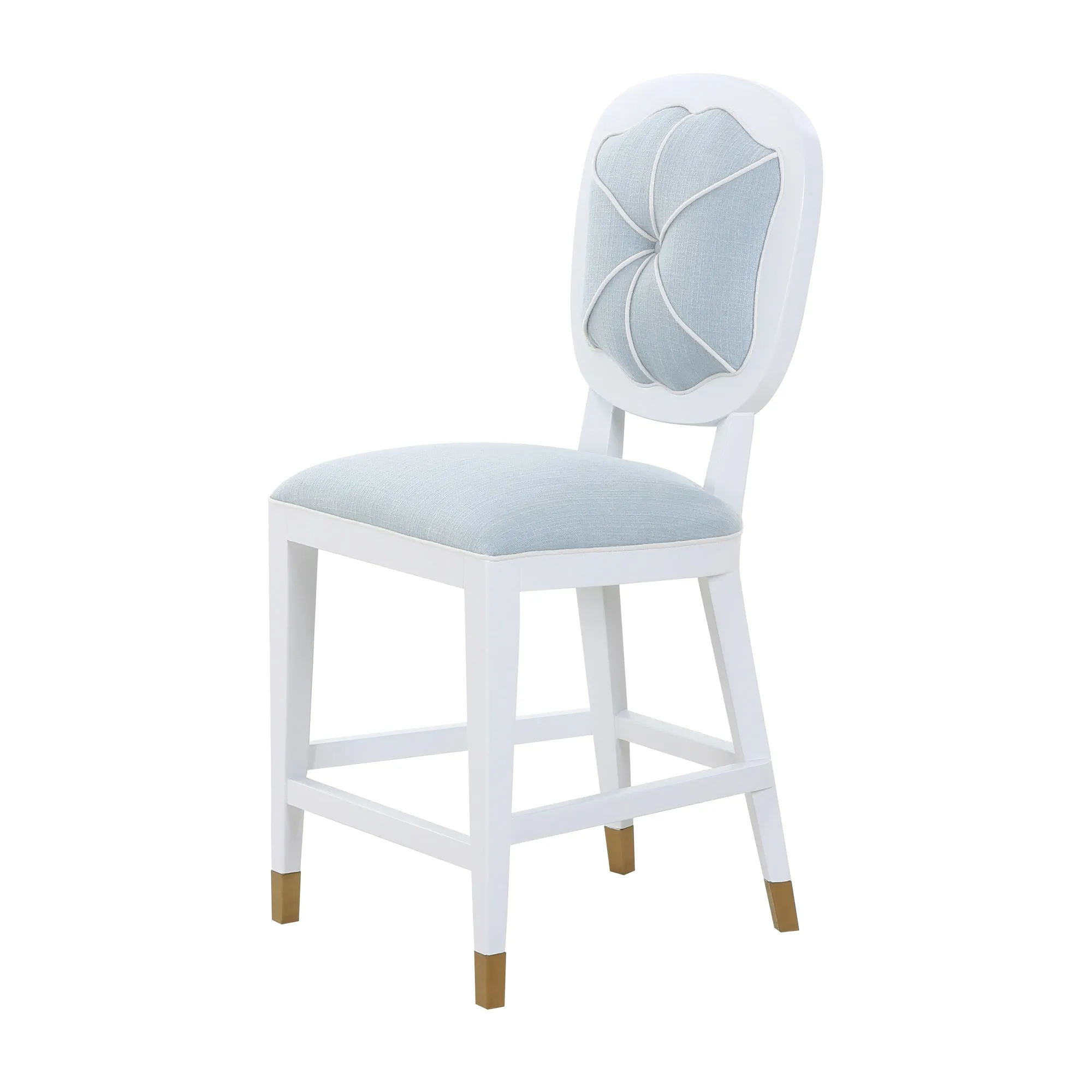 Carlyle Counter Stool in Blue Linen