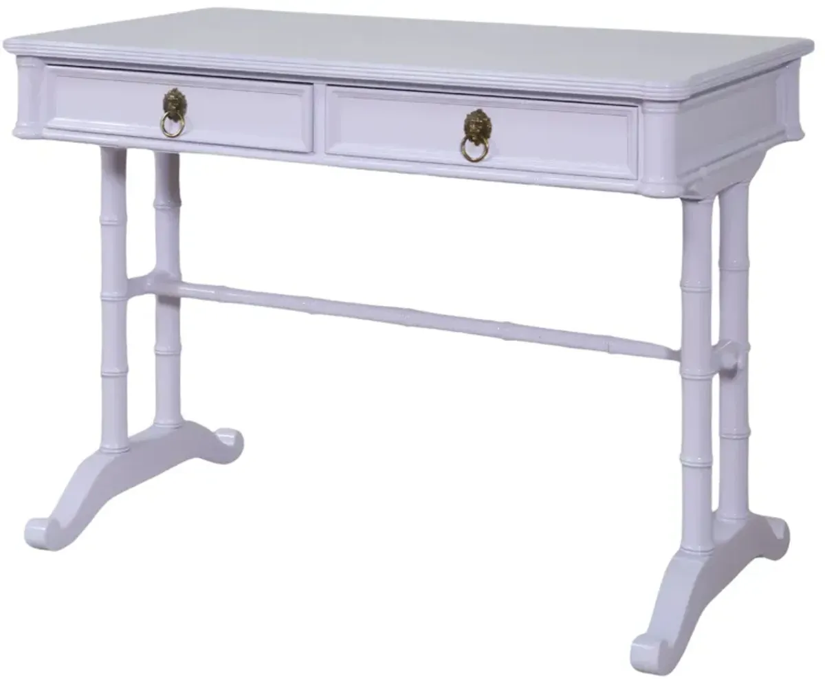 Baker Desk Lacquered in Merlin Lavender