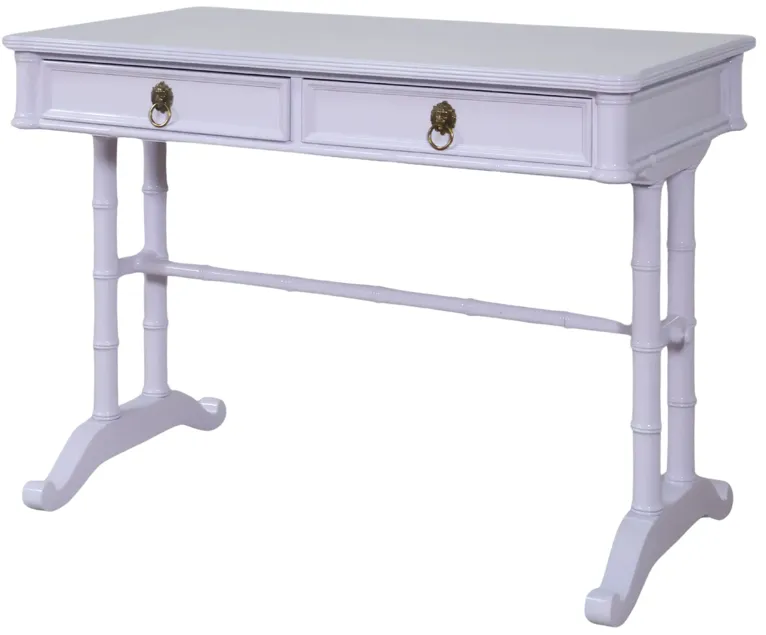 Baker Desk Lacquered in Merlin Lavender