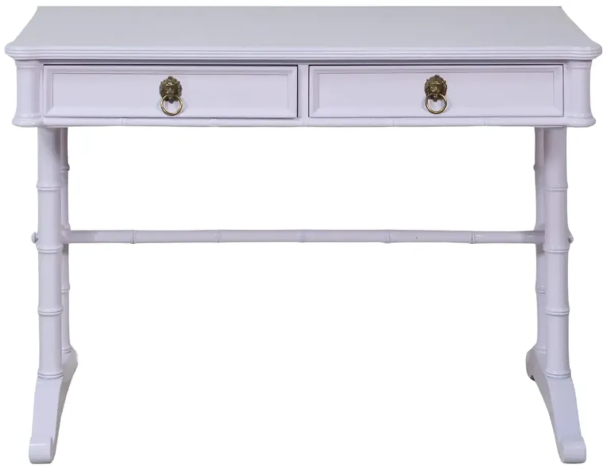 Baker Desk Lacquered in Merlin Lavender