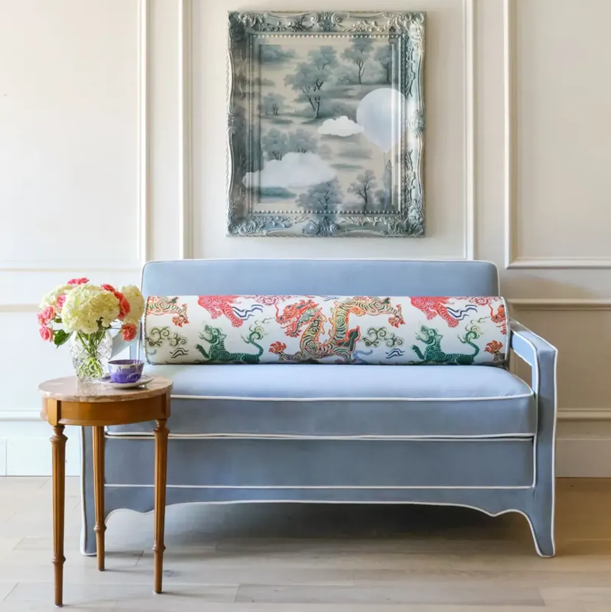 Cary Loveseat in Frost Blue