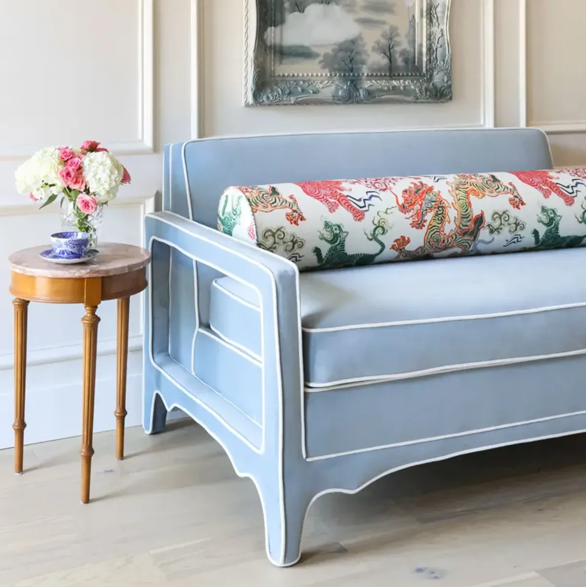 Cary Loveseat in Frost Blue