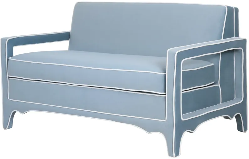 Cary Loveseat in Frost Blue