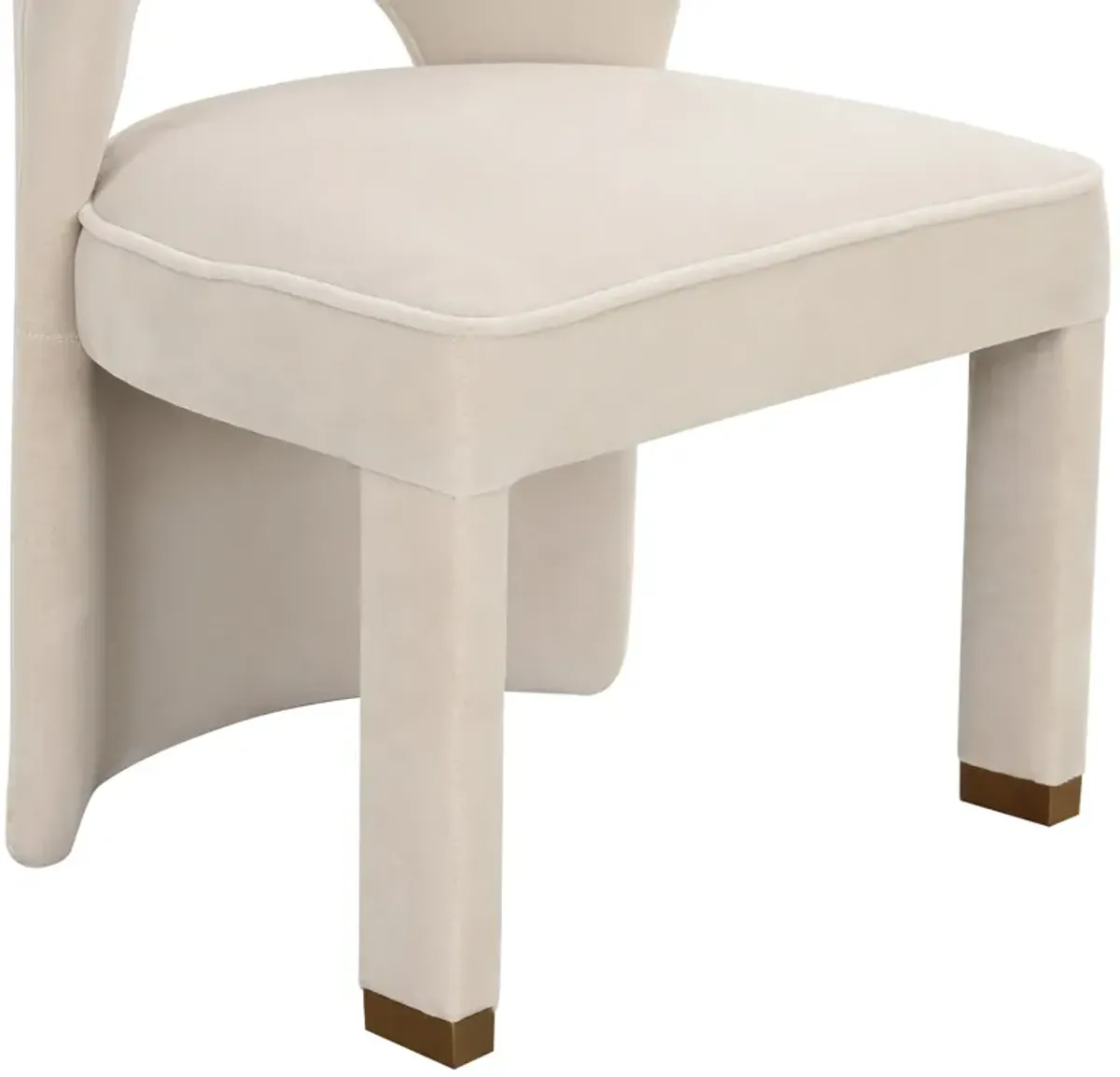 Valerie Dining Chair in Pearl Velvet