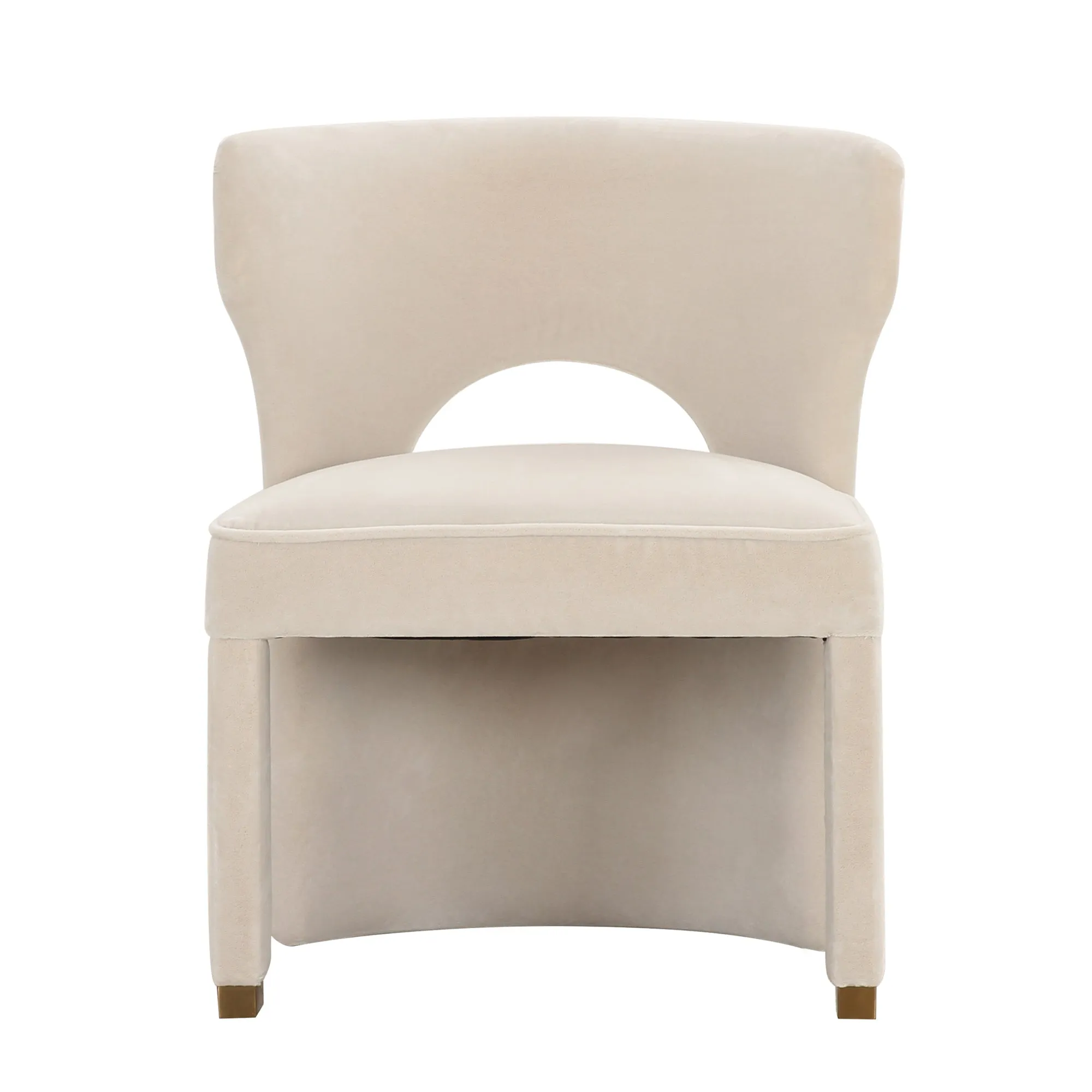 Valerie Dining Chair in Pearl Velvet