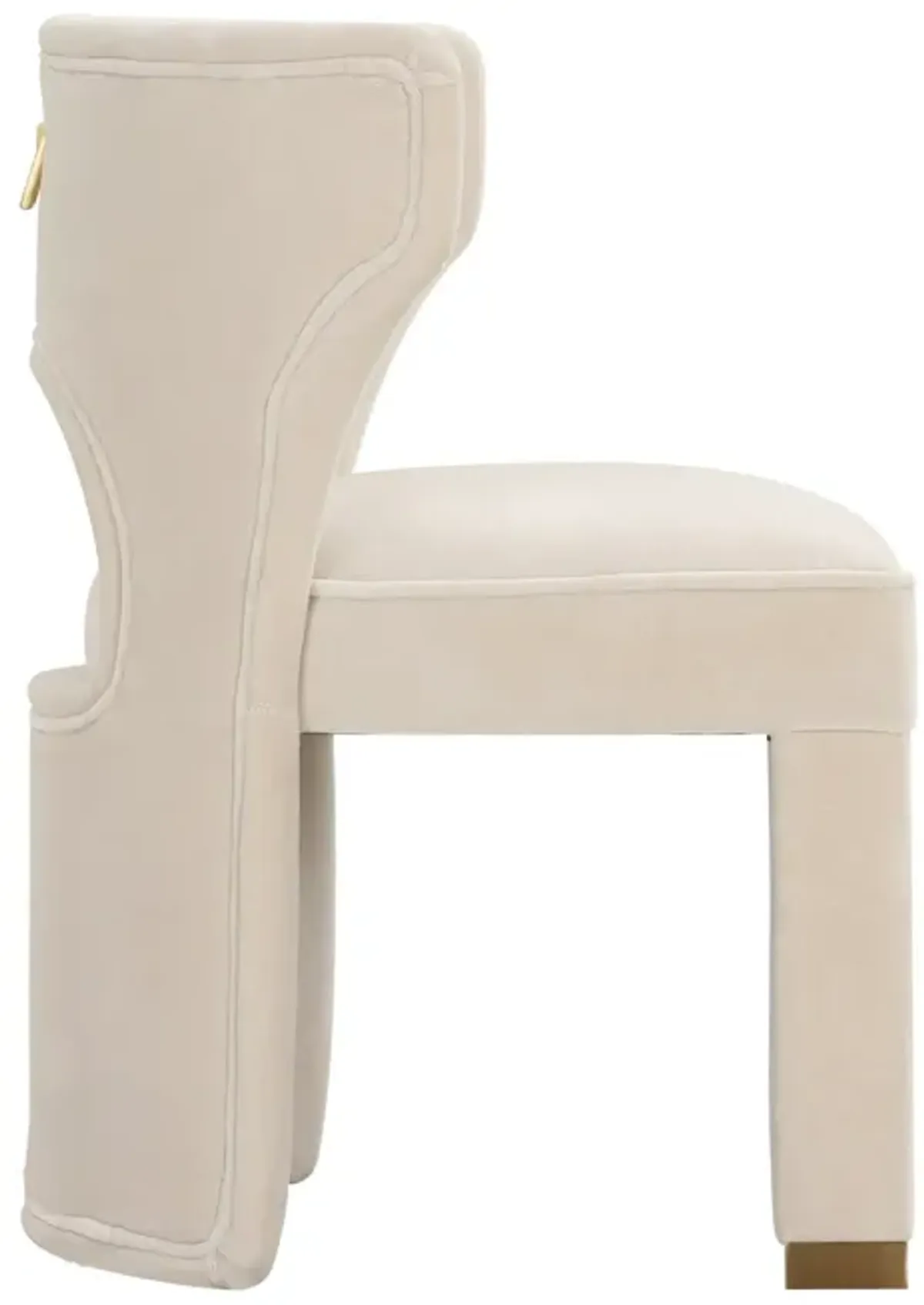 Valerie Dining Chair in Pearl Velvet