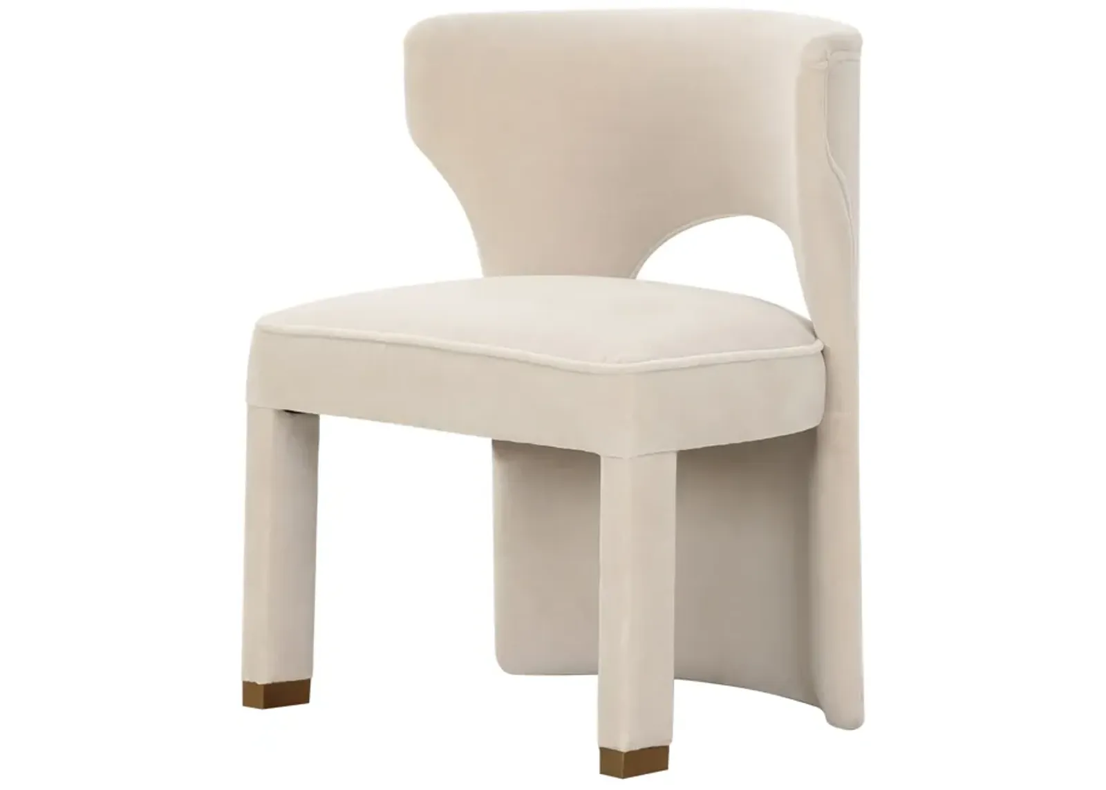 Valerie Dining Chair in Pearl Velvet