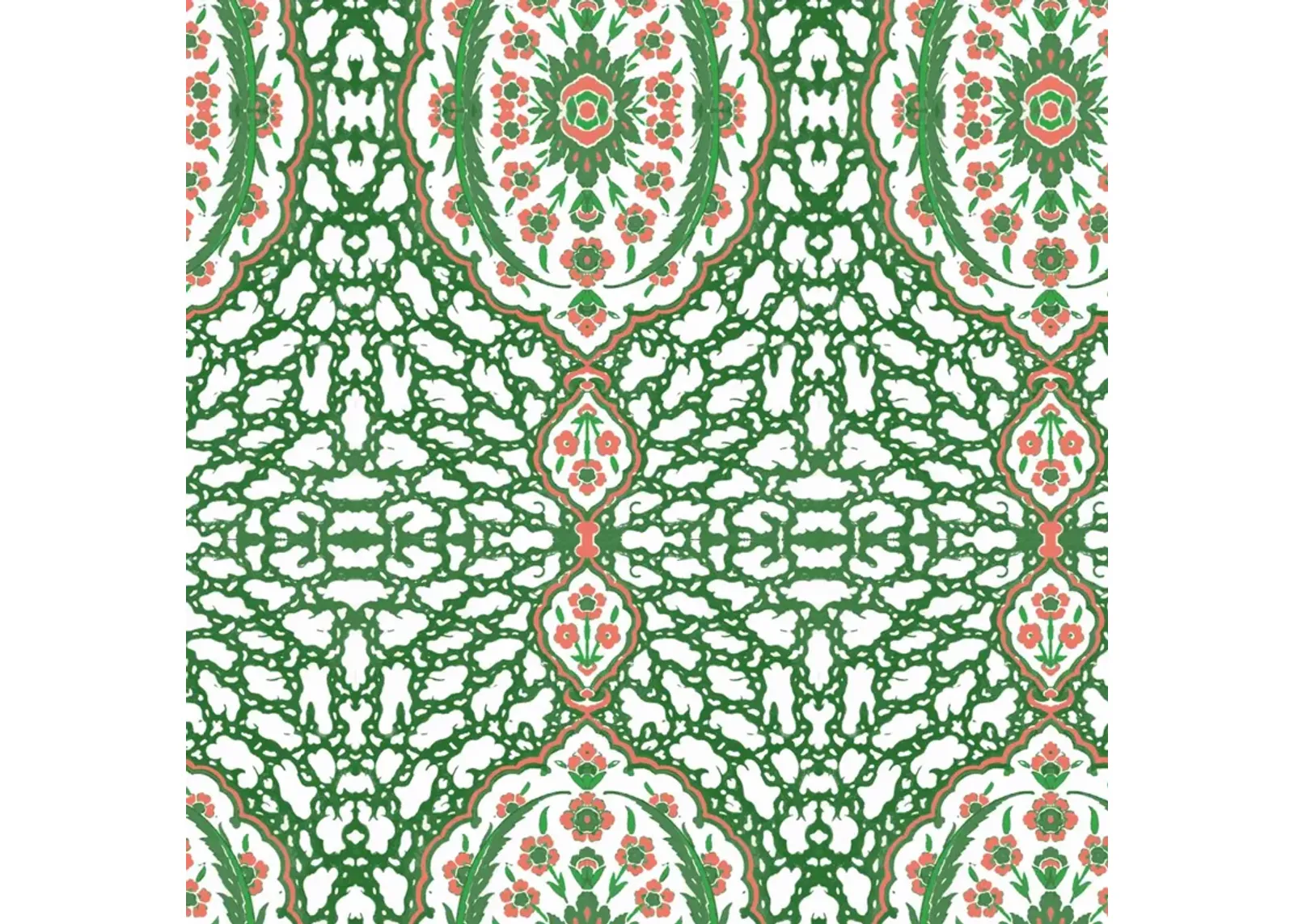 Ottoman Jewel Wallpaper - Kelly Green