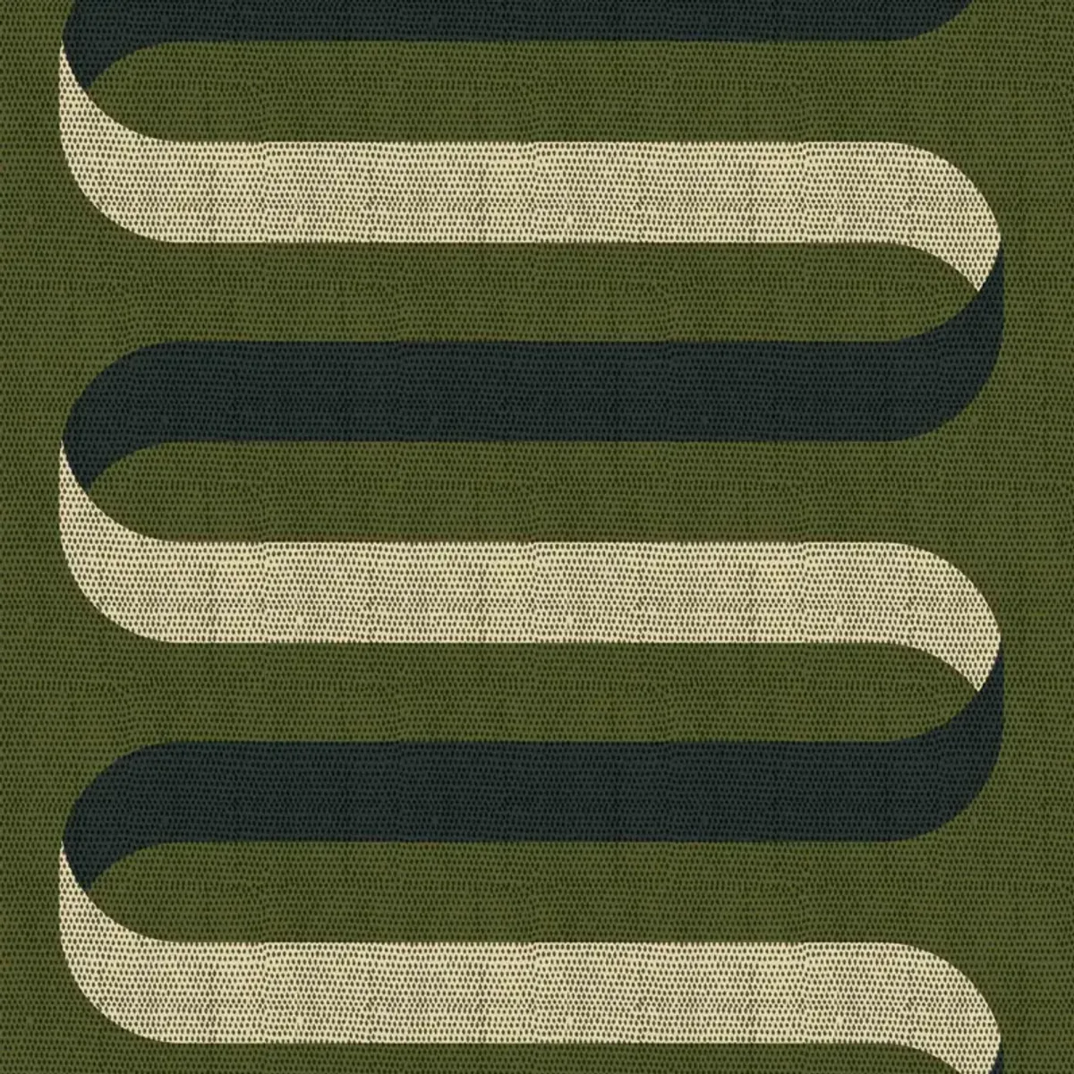 Folding Ribbon Wallpaper - Olive