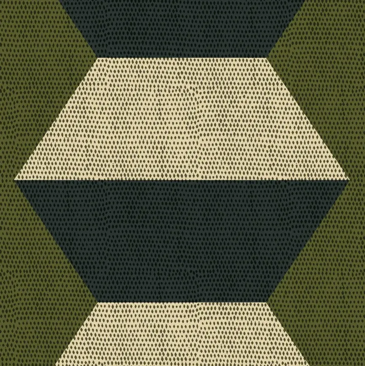 Infinity Blocks Wallpaper - Olive Taupe