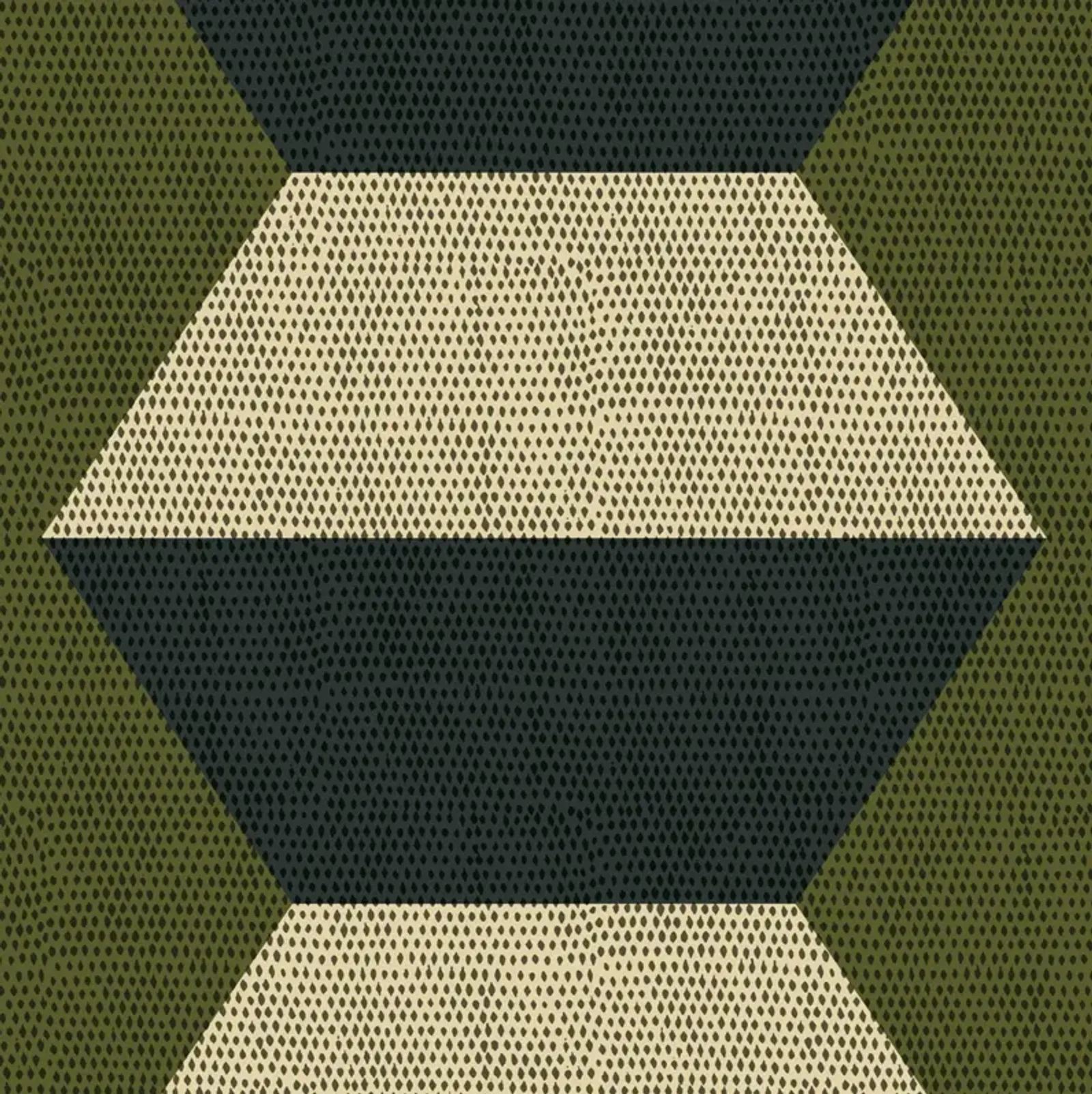 Infinity Blocks Wallpaper - Olive Taupe