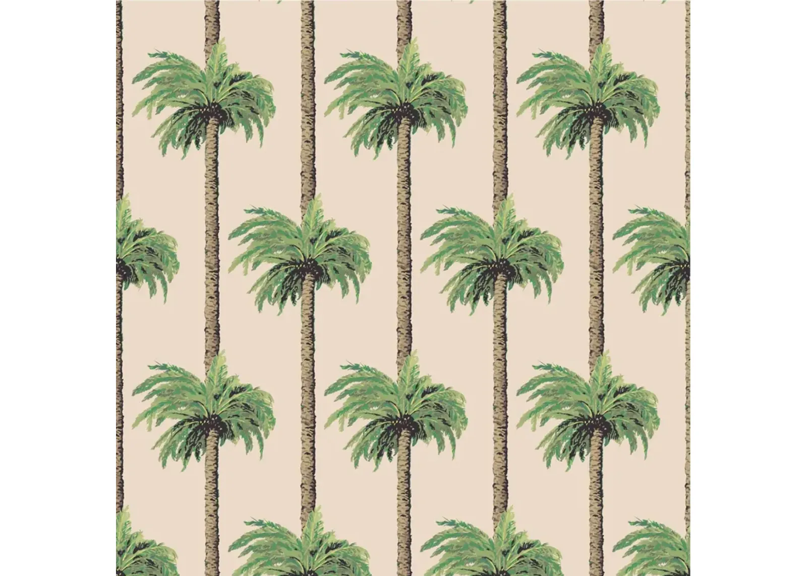 Retro Tiki Palm Trees Wallpaper - Tan