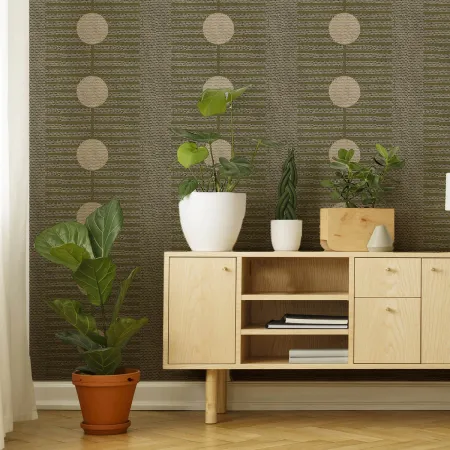 Nomalanga Wallpaper - Olive & Linen
