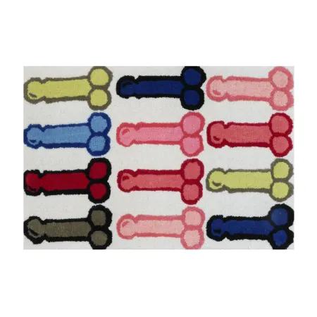 In Stock 2x3 Rainbow Willy Tufted Mat