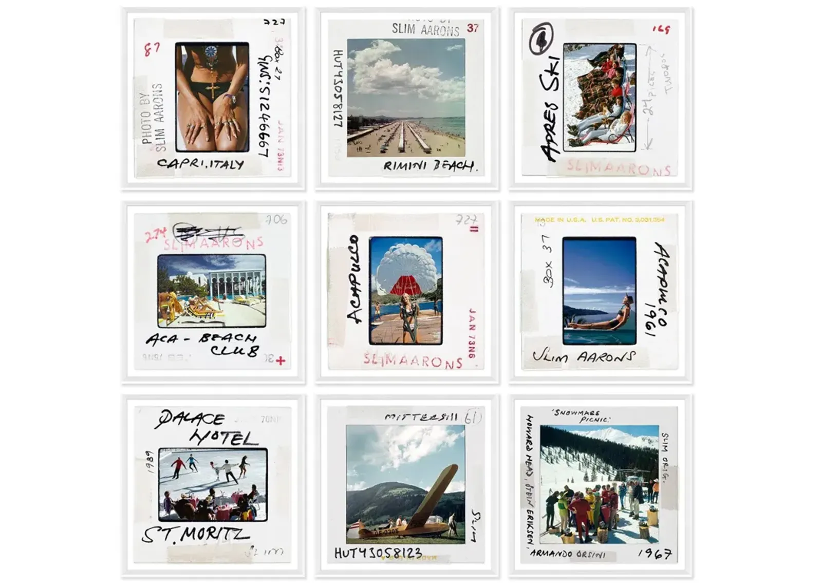 Getty Images "Archival Slides" Set By Slim Aarons - Version 3