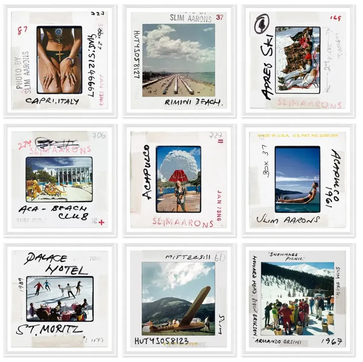 Getty Images "Archival Slides" Set By Slim Aarons - Version 3