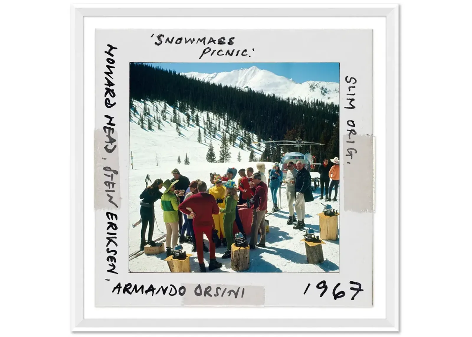 Getty Images 'Snowmass Picnic - Slide' by Slim Aarons