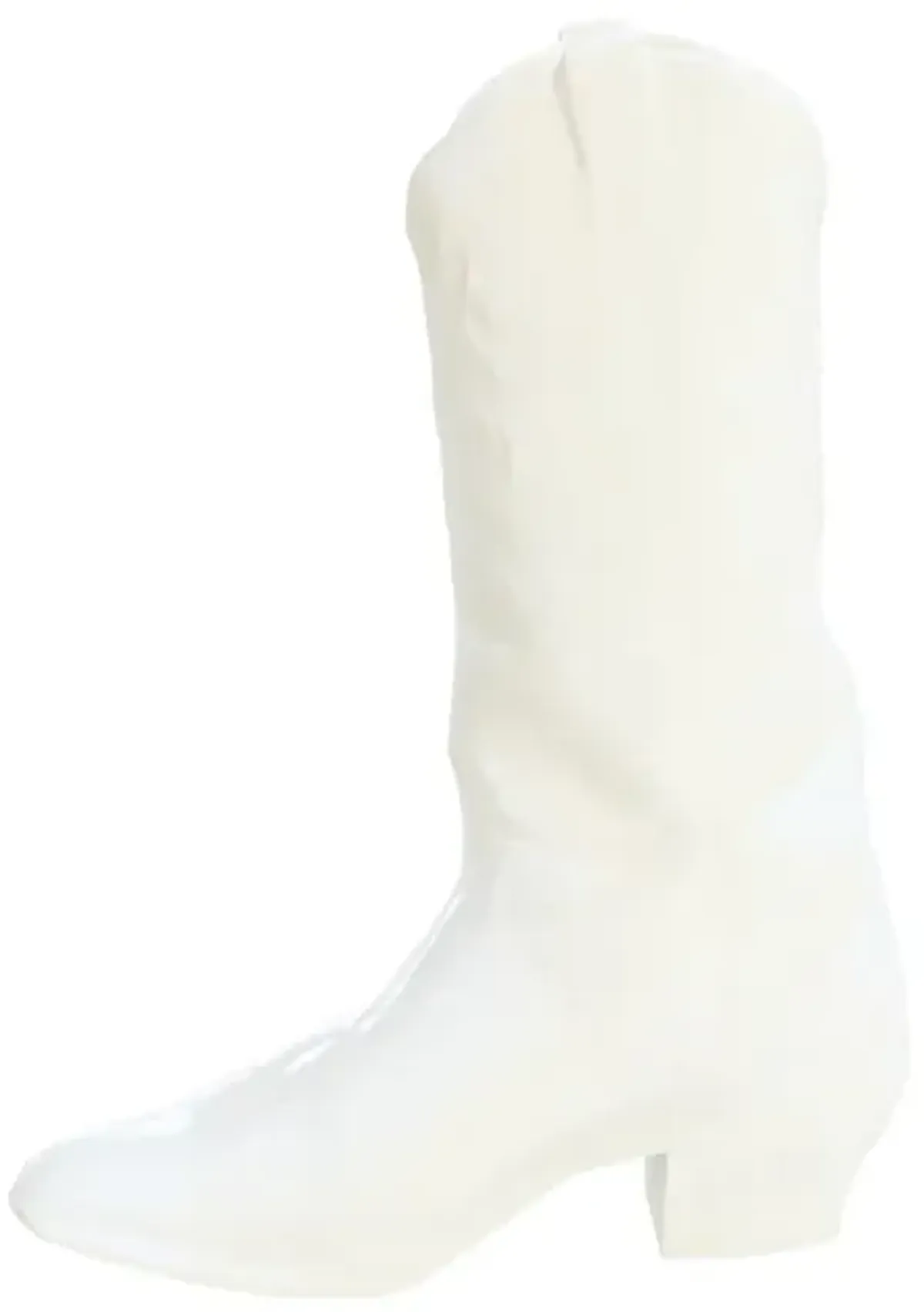 Cowboy Boot Vase in White