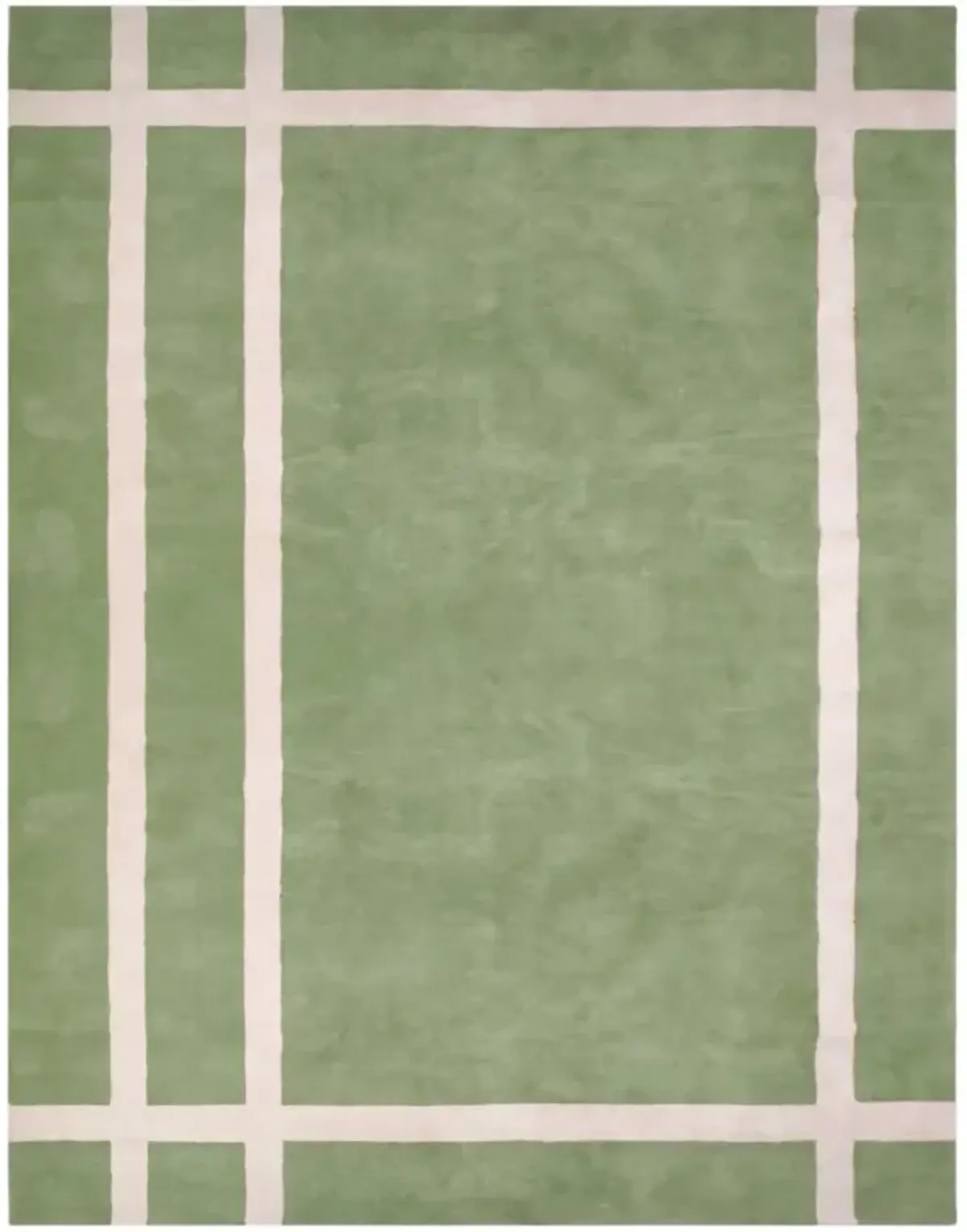 Rope 'Em Green Tufted Rug