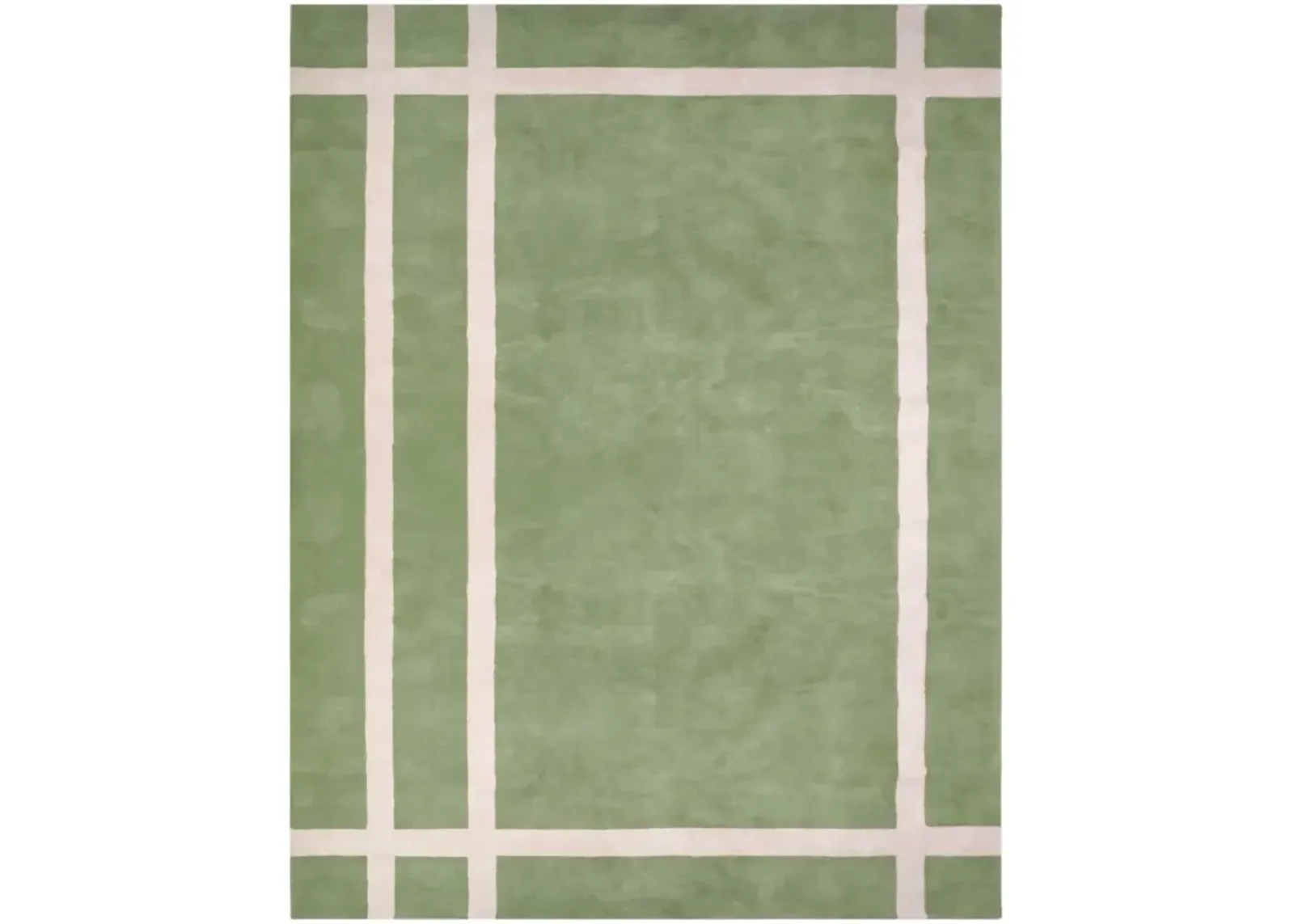 Rope 'Em Green Tufted Rug