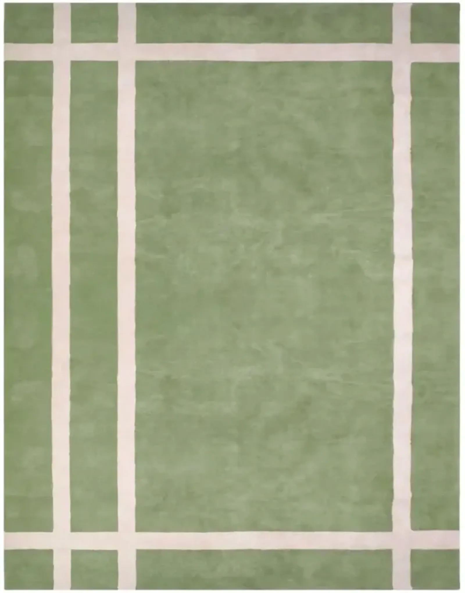 Rope 'Em Green Tufted Rug