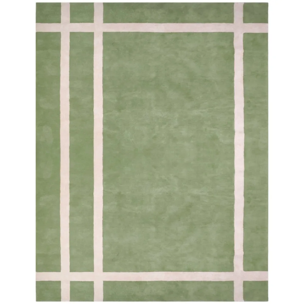 Rope 'Em Green Tufted Rug