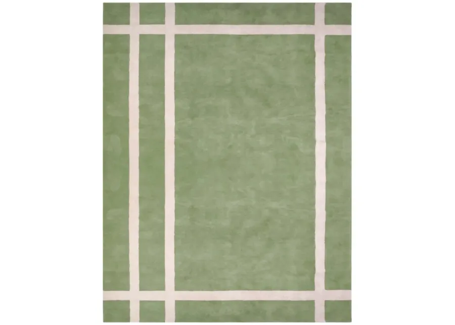 Rope 'Em Green Tufted Rug