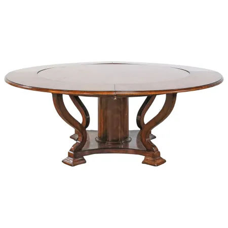 Antique Round Table with Four Leaves