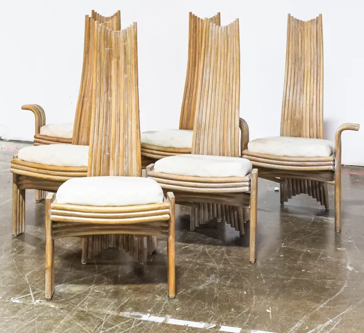 Set of 6 Missoni Style Dining Chairs